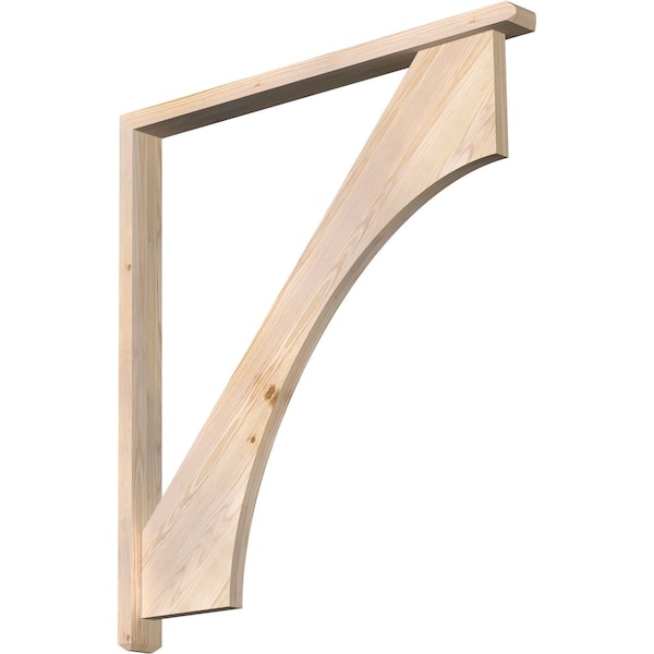 Ekena Millwork Westlake Craftsman Smooth Bracket w/ Offset Brace, Douglas Fir, 3 1/2"W x 40"D x 44"H BKT0402X40X44WTL04SDF - main